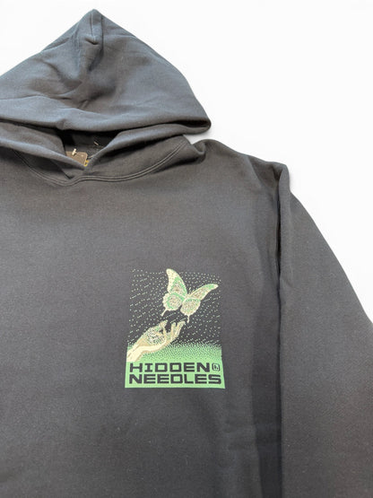 (L) Hidden NY x Needles Pixel Butterfly Hoodie FW24