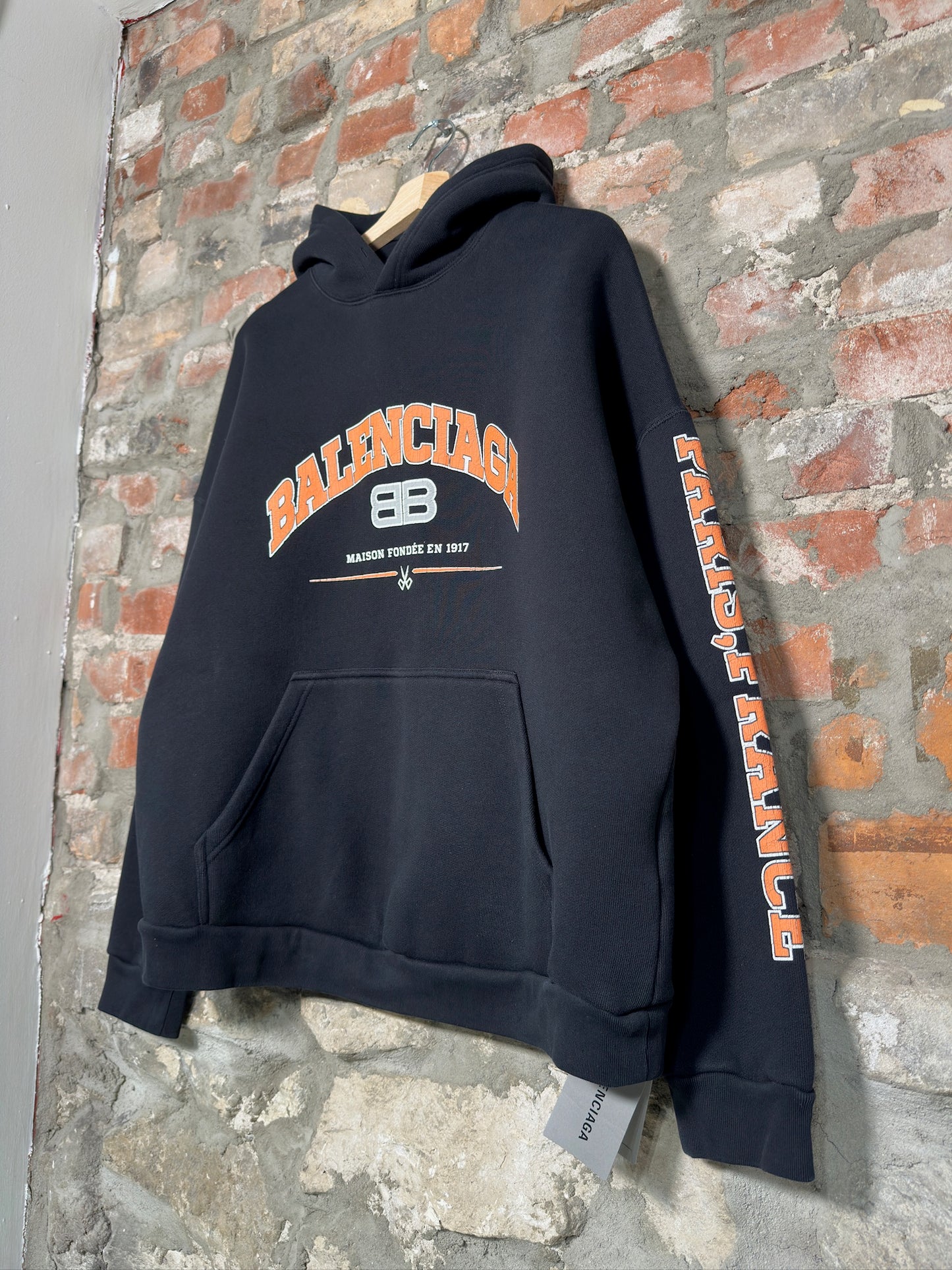 (M) Balenciaga Maison Wide Fit Hoodie