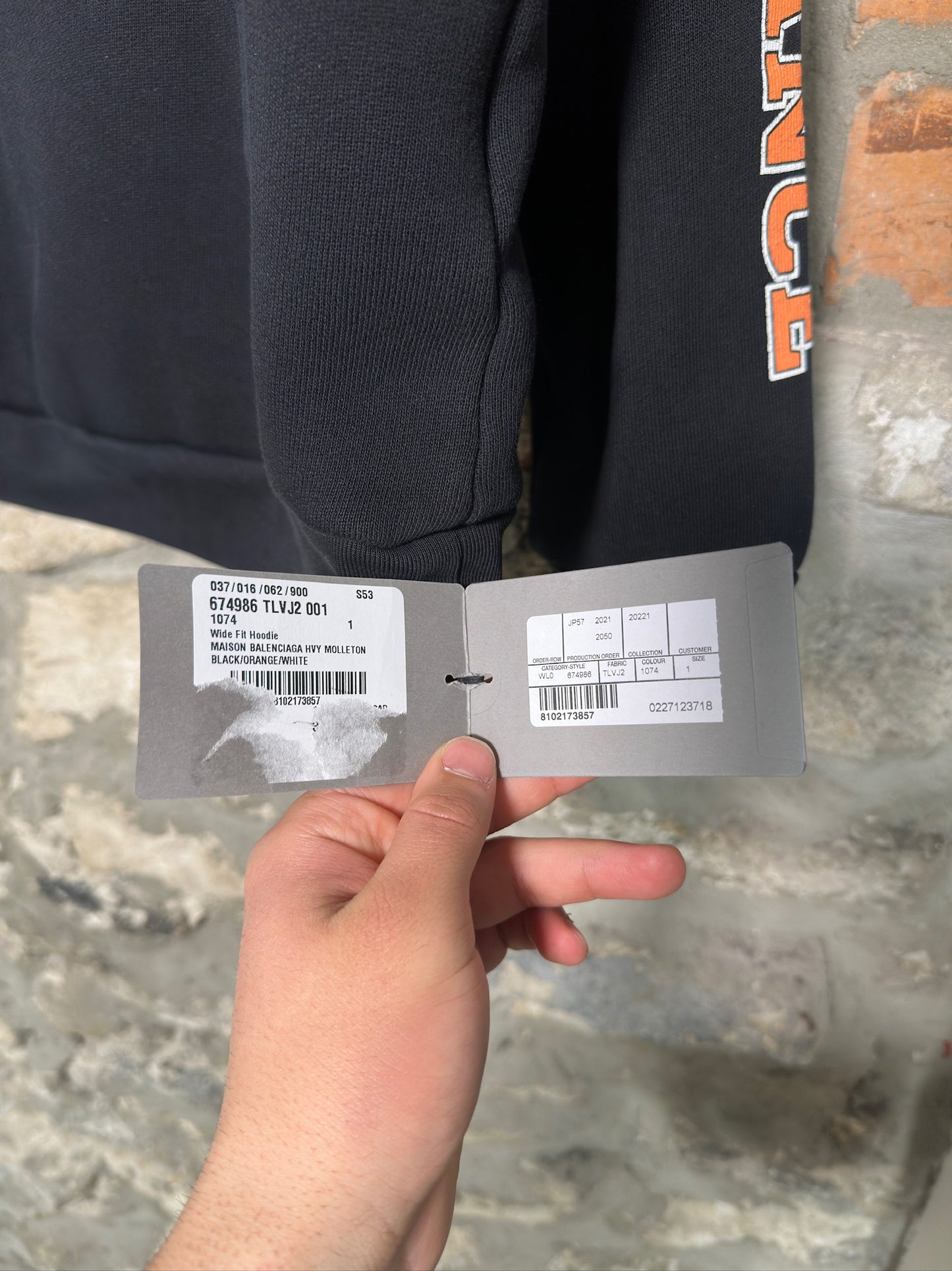 (M) Balenciaga Maison Wide Fit Hoodie