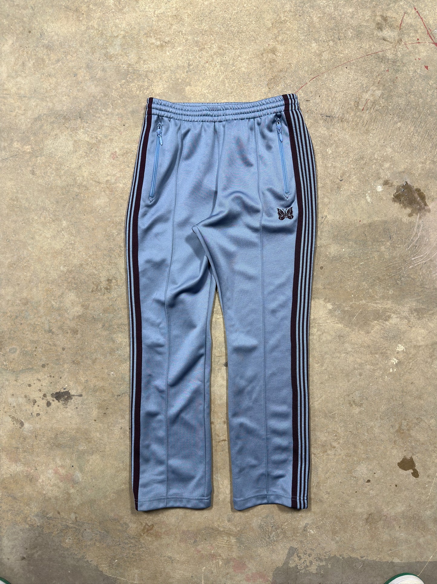 (S) Needles Zipped Track Pants Baby Blue