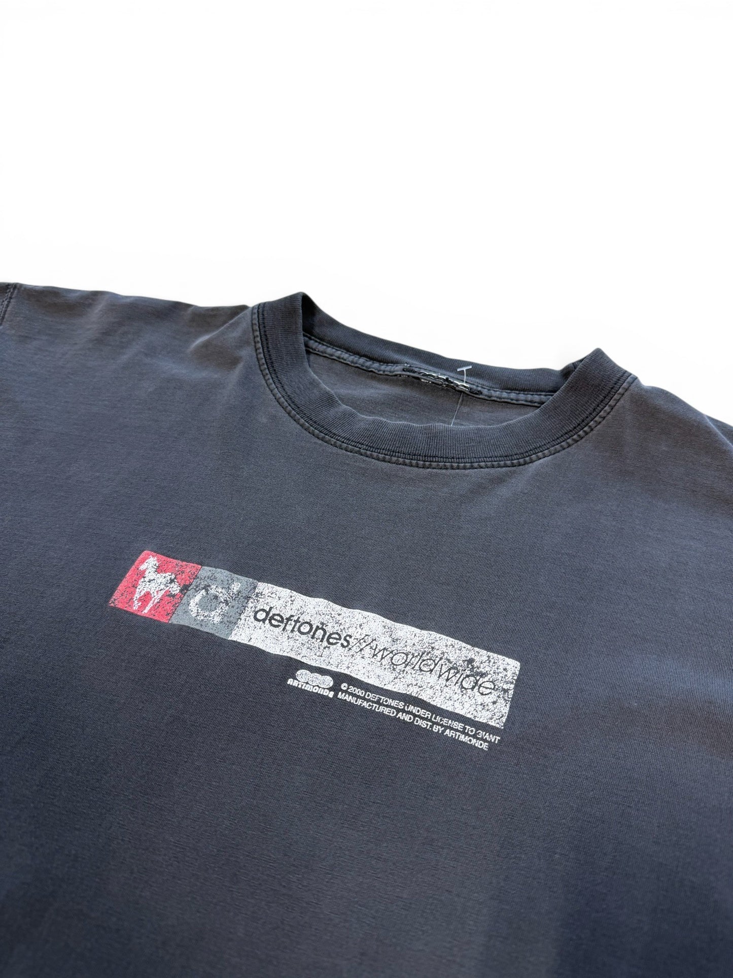 (XL) Vintage 2000 Deftones White Pony Box Logo Faded Tee
