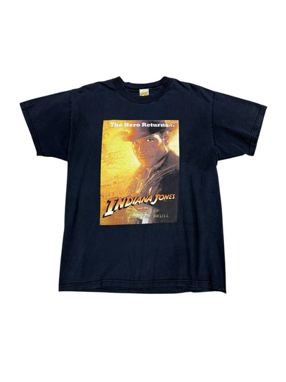 (L) Vtg Indiana Jones Kingdom Of The Crystal Skull T-Shirt