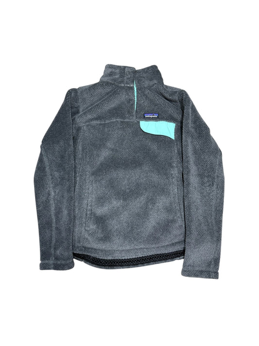 (S) Vtg Patagonia Grey Button Up Fleece