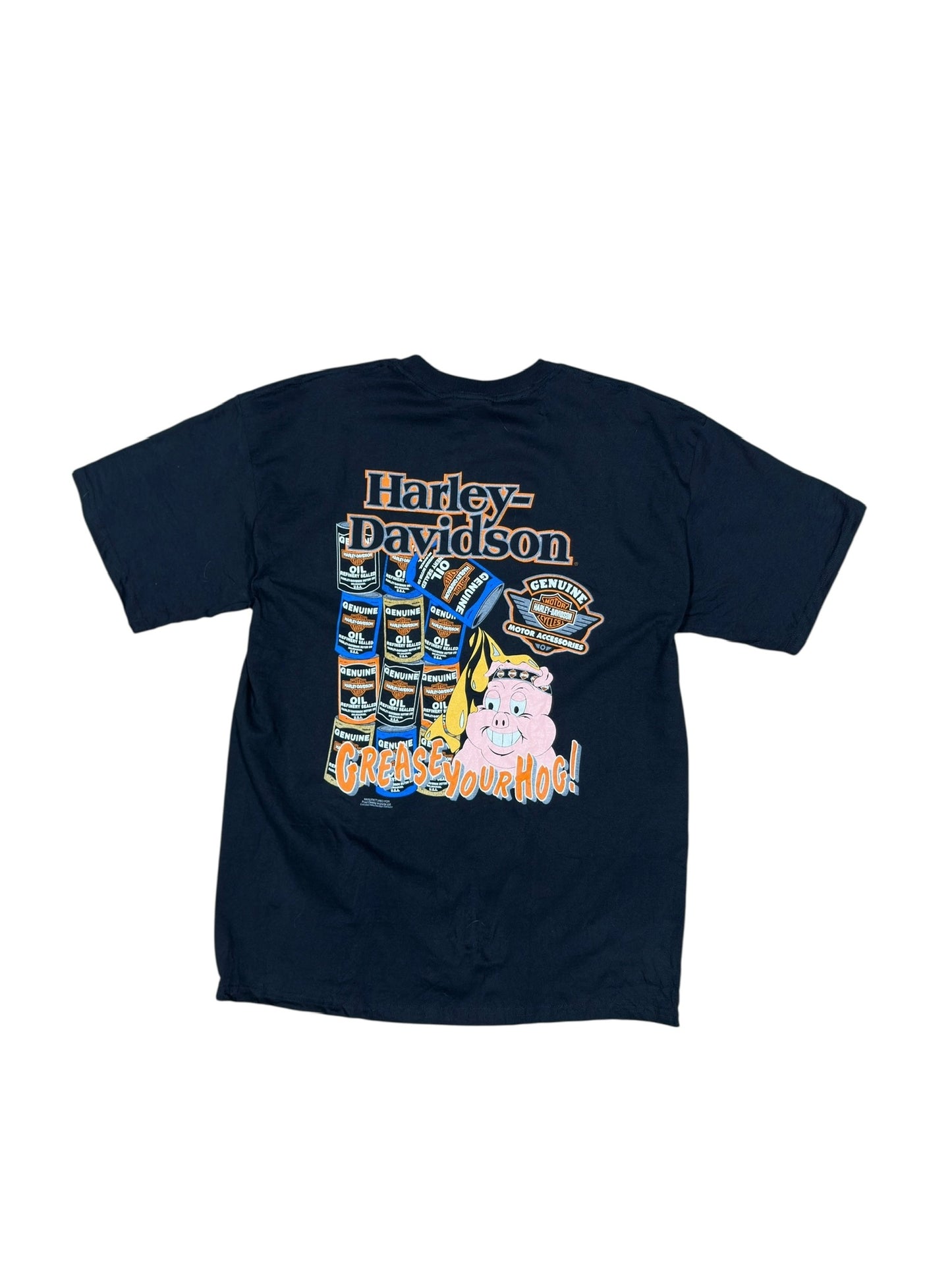 (XL) Vtg Harley Davidson Grease Your Hog T-Shirt