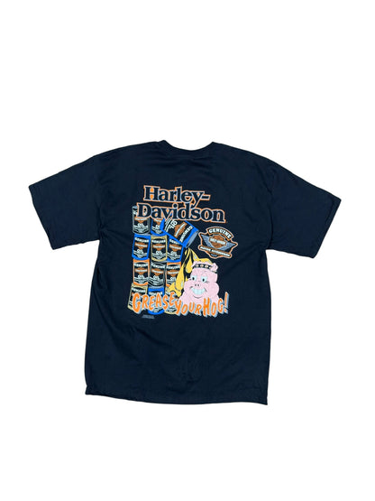 (XL) Vtg Harley Davidson Grease Your Hog T-Shirt