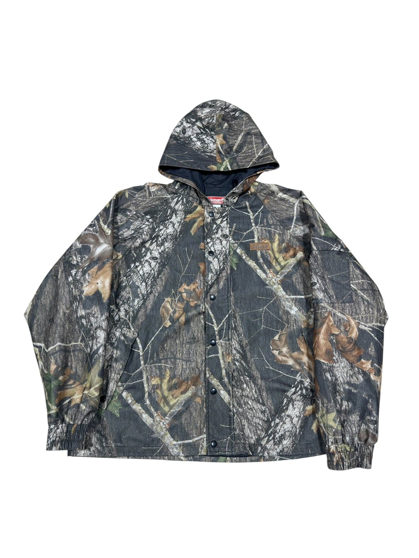 (XL) Vtg Coleman Camo Overcoat