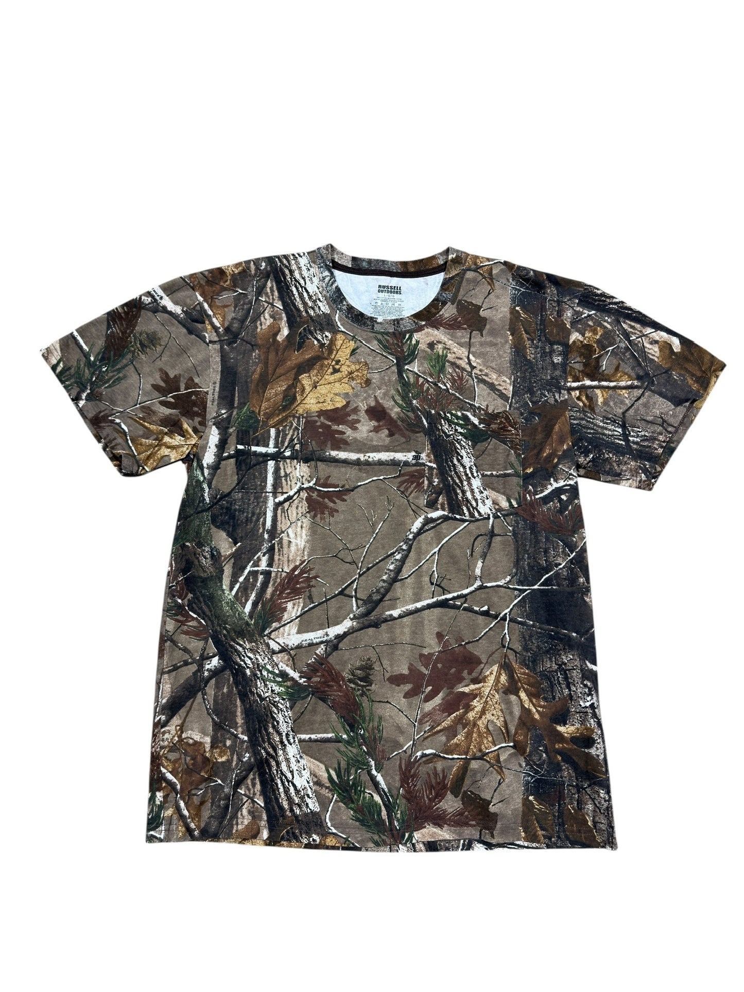 (L) Russell Outdoors Camo Pocket T-Shirt