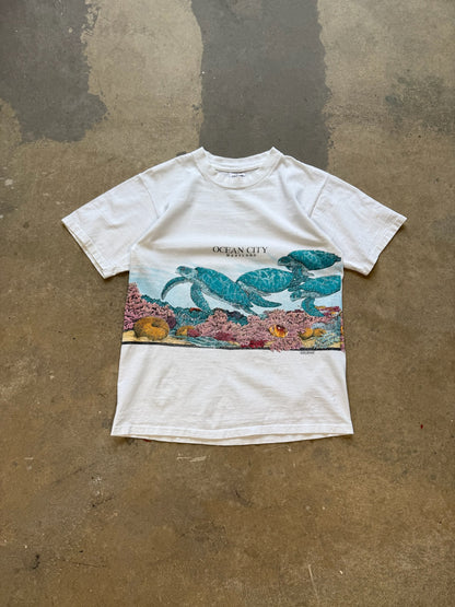 (L) Vintage 90s Ocean City Maryland Art T-Shirt
