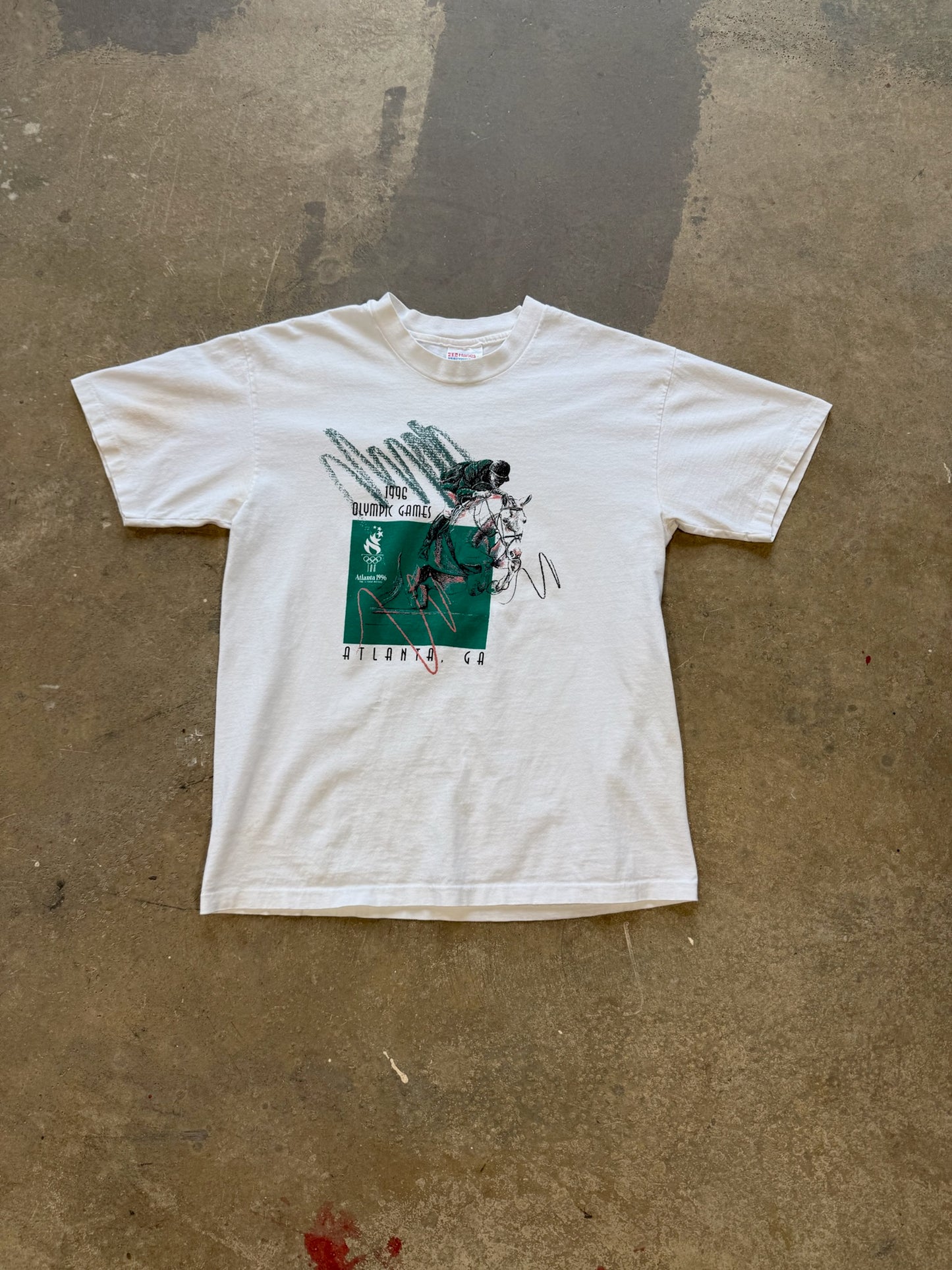 (M) Vintage 1996 Atlanta Olymic Games Promo T-Shirt