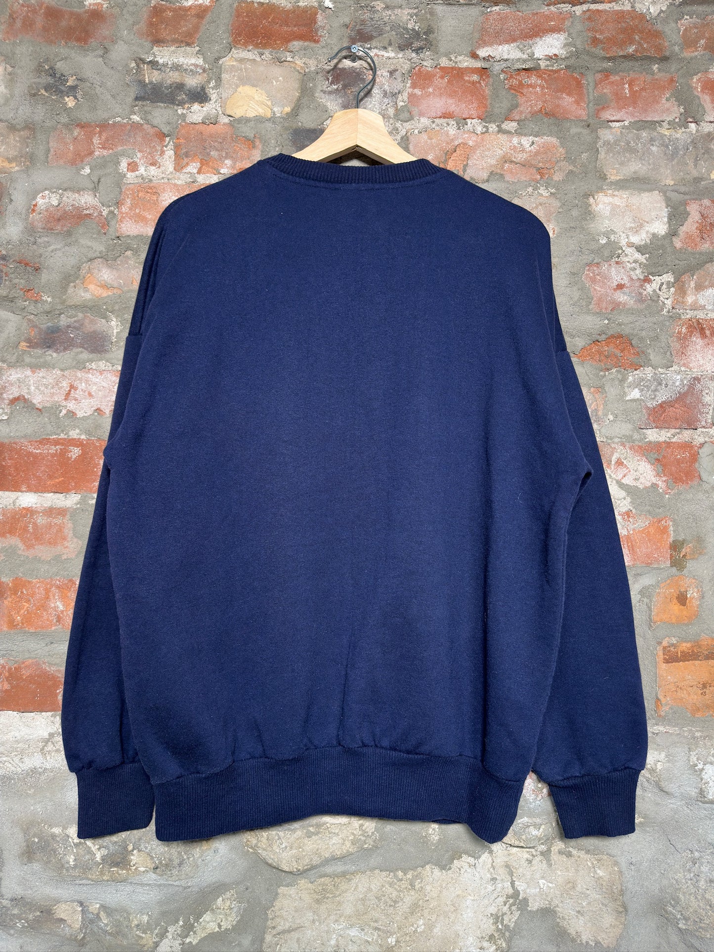 (M) Vtg Adidas Navy Crewneck