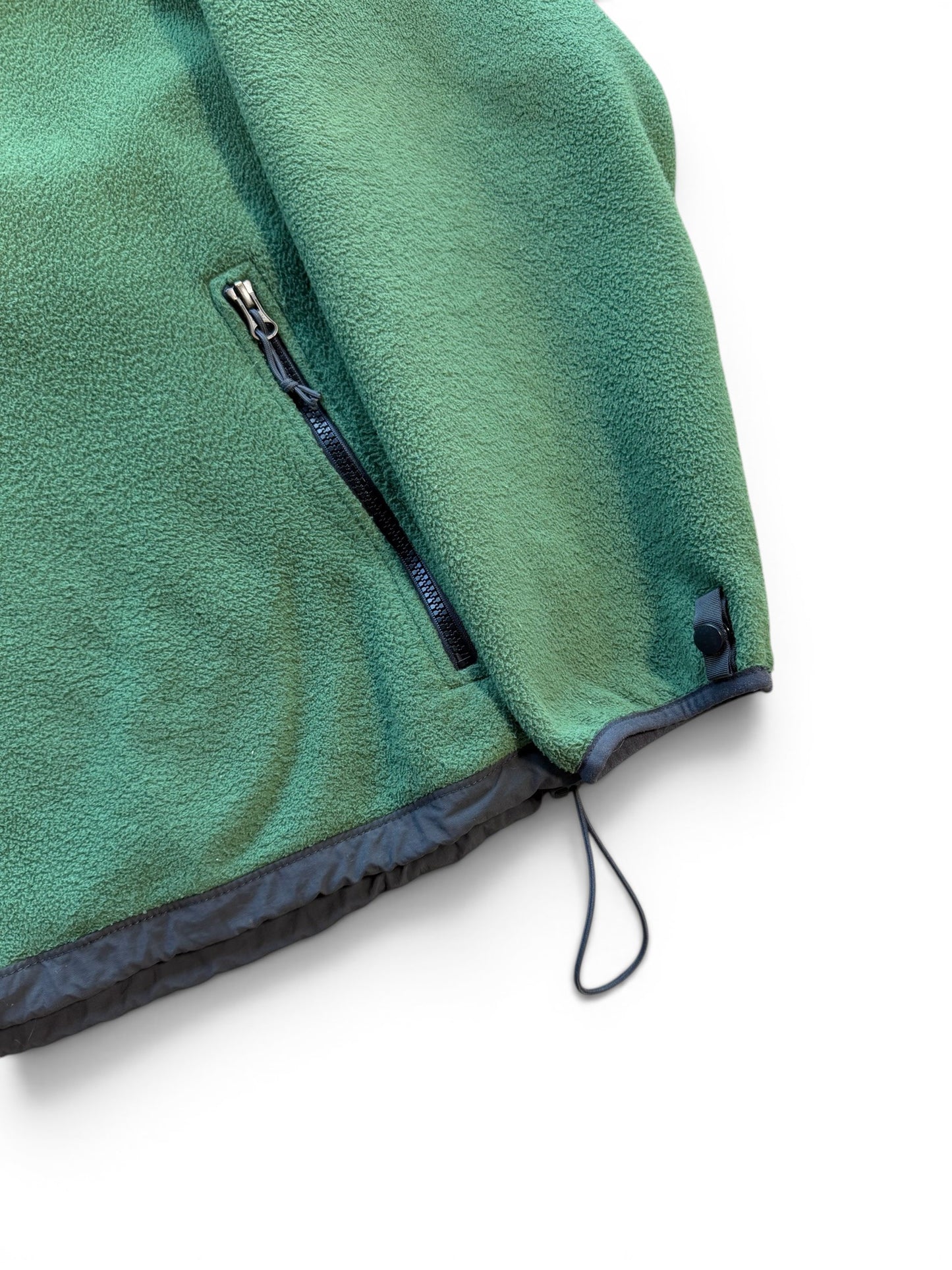 (XL) Vintage The North Face Green Zip-Up Fleece Jacket