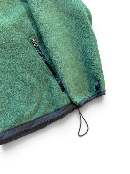 (XL) Vintage The North Face Green Zip-Up Fleece Jacket