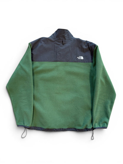 (XL) Vintage The North Face Green Zip-Up Fleece Jacket