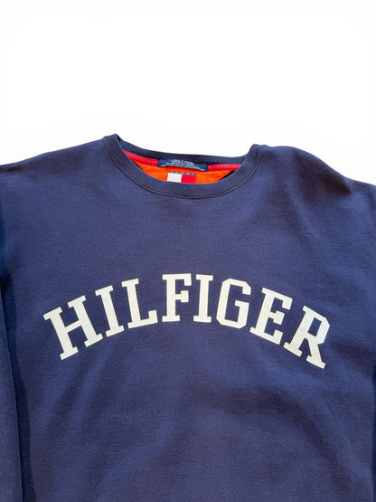 (L) Vintage Tommy Hilfiger Navy Sweater