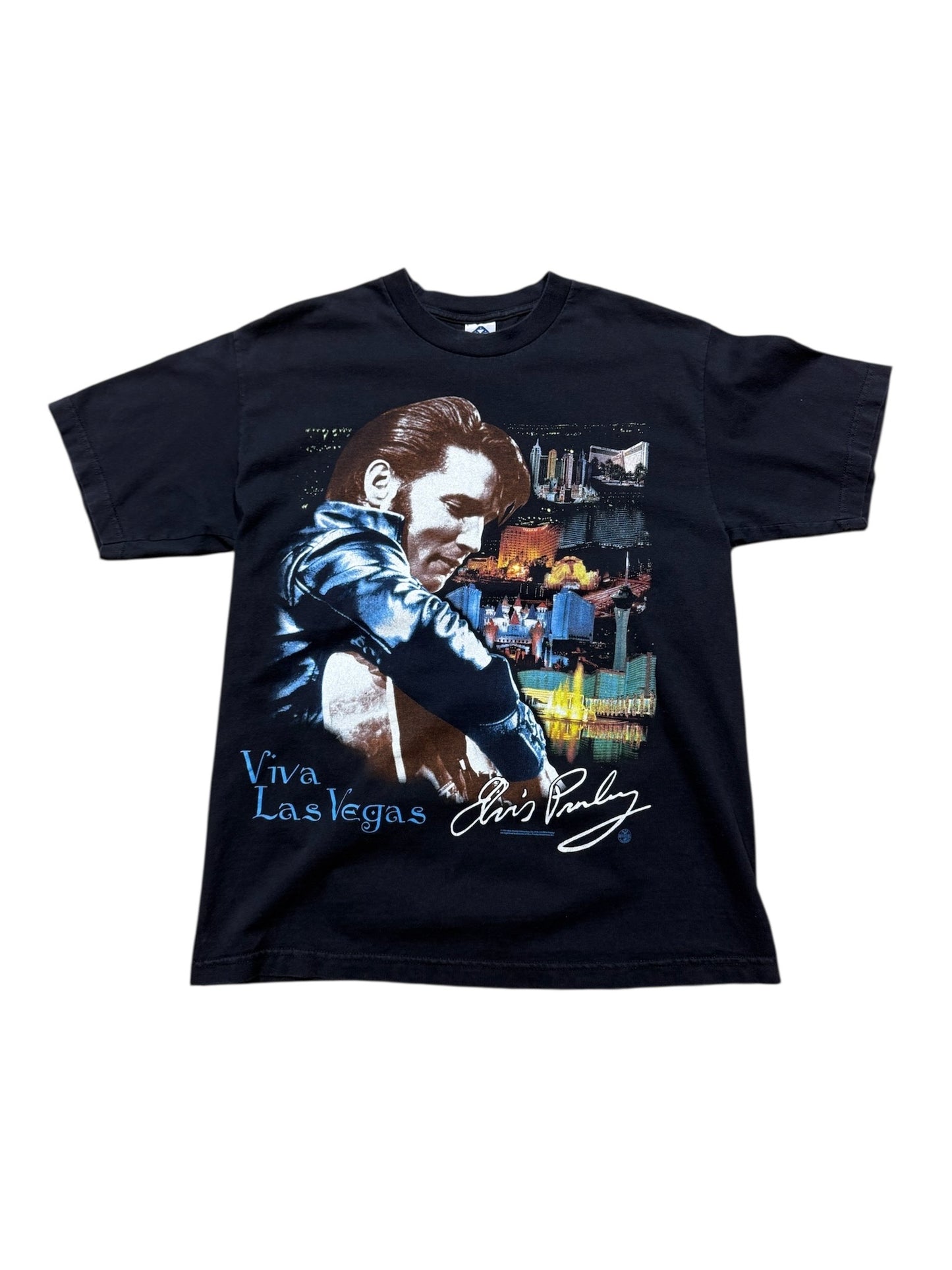 97" Elvis Las Vegas Skyline T-Shirt Sz L
