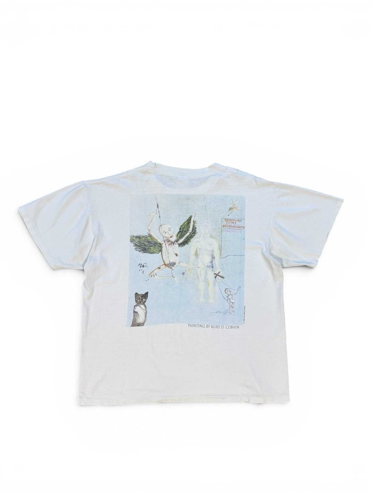 (L) Vintage 1994 Kurt Cobain Memorial Painting T-Shirt