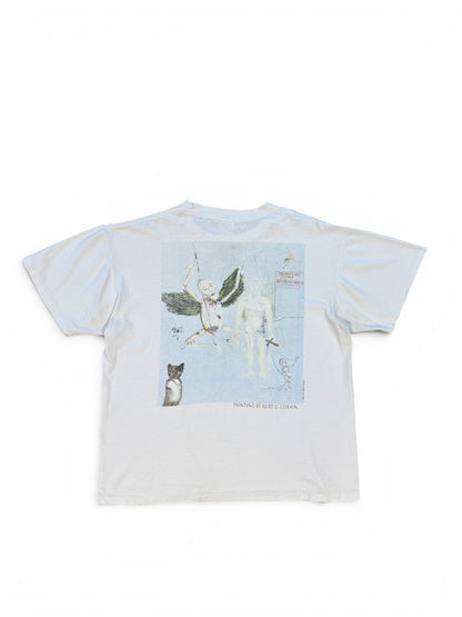 (L) Vintage 1994 Kurt Cobain Memorial Painting T-Shirt