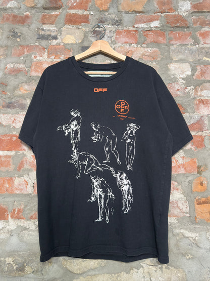 (S) Off White Louvre Leonardo T-Shirt