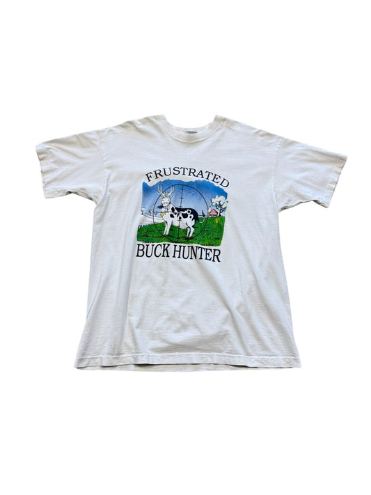 90s Frustrated Buck Hunter T-Shirt Sz XL