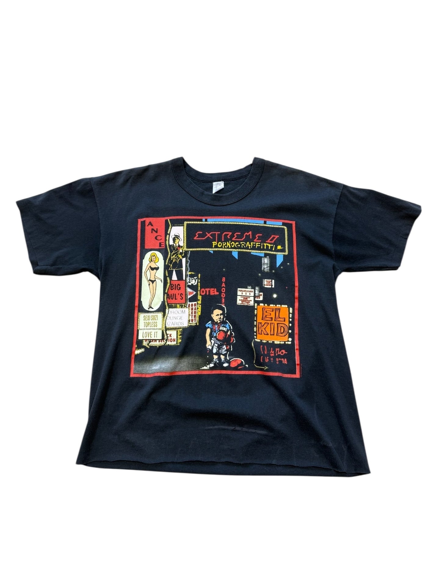 1990 Extremo Pornograffitti Cropped T-Shirt Sz L