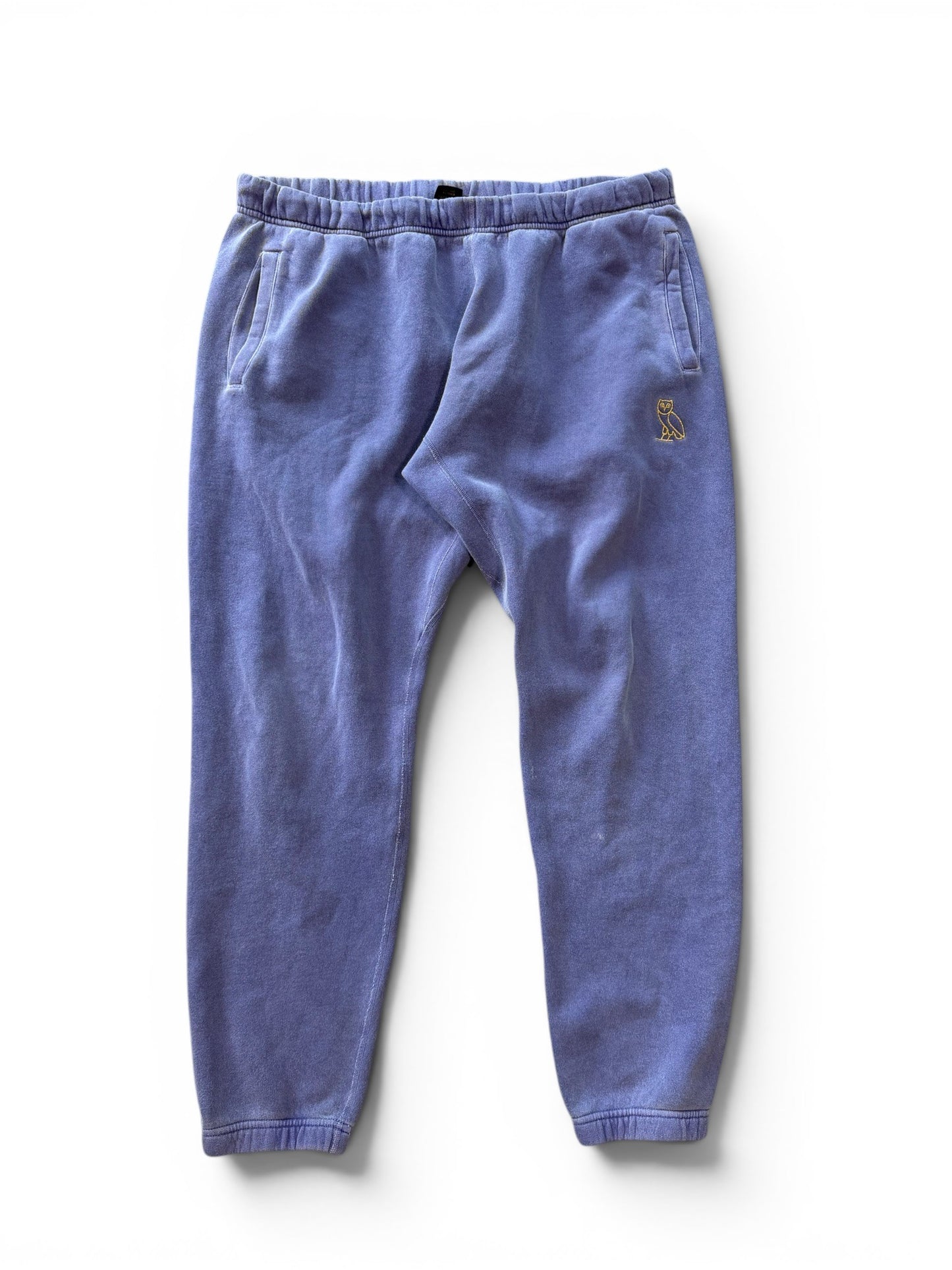 (XL) OVO Garment Dyed Purple Sweatpants