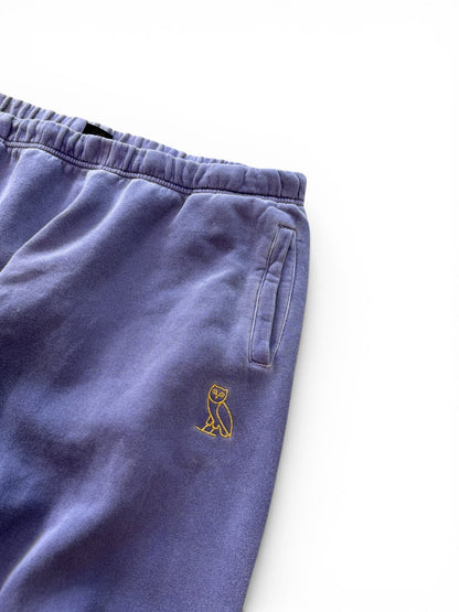 (XL) OVO Garment Dyed Purple Sweatpants