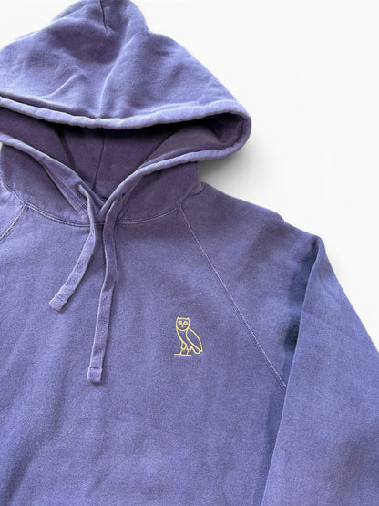 (M) OVO Garment Dyed Purple Hoodie