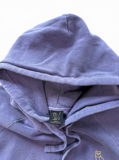 (M) OVO Garment Dyed Purple Hoodie