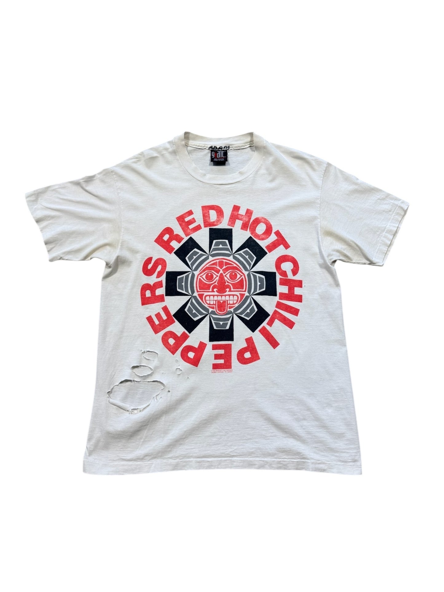 91" Red Hot Chilli Peppers Aztec T-Shirt Sz XL
