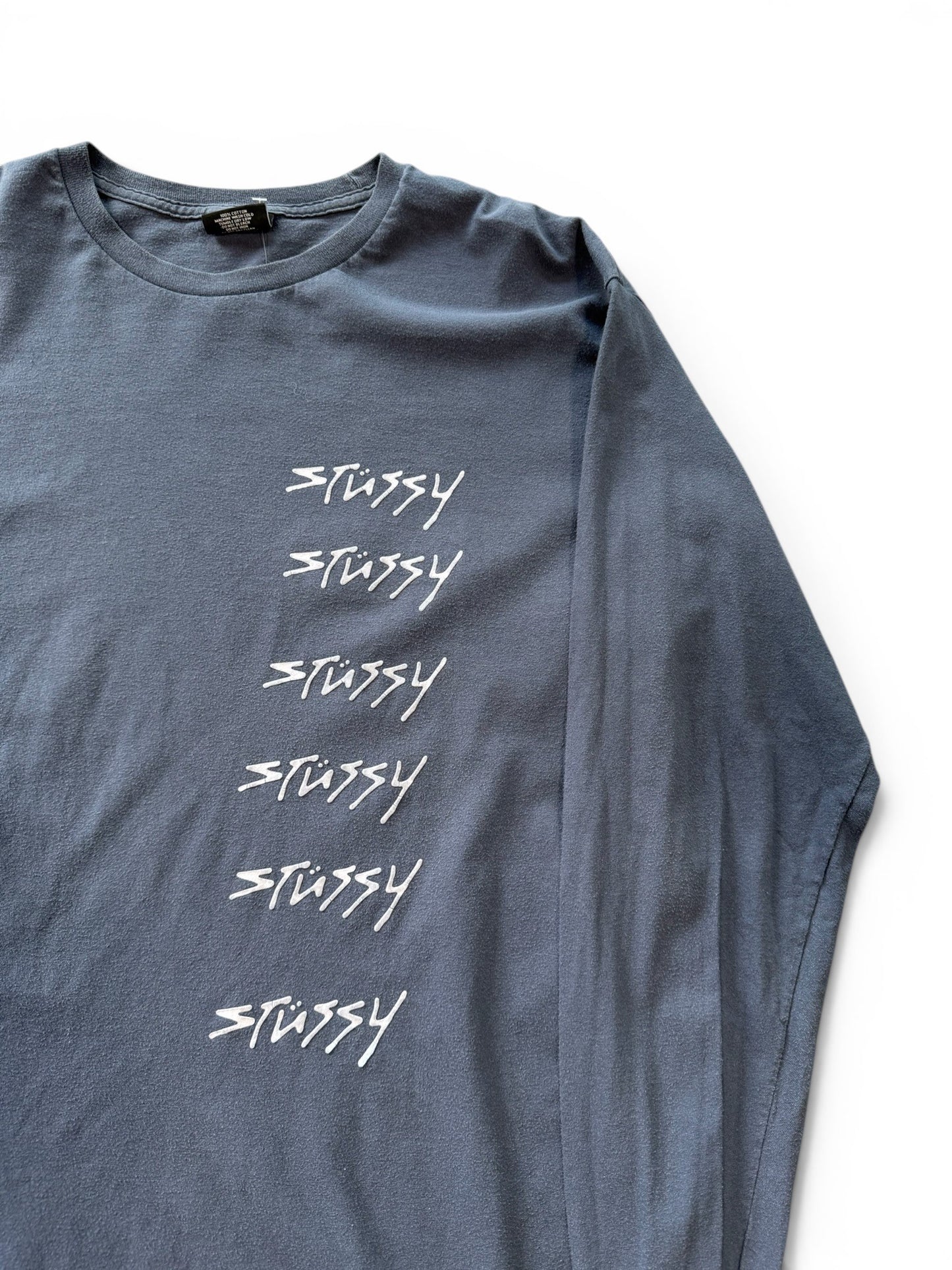 (L) Stussy Multi Logo Long Sleeve Shirt