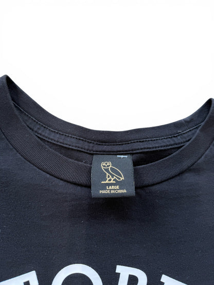 (L) OVO Collegiate Black Long Sleeve Shirt