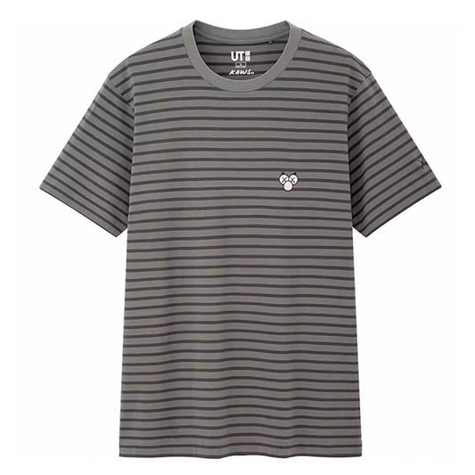 Kaws x UNIQLO BFF Striped T-Shirt Grey