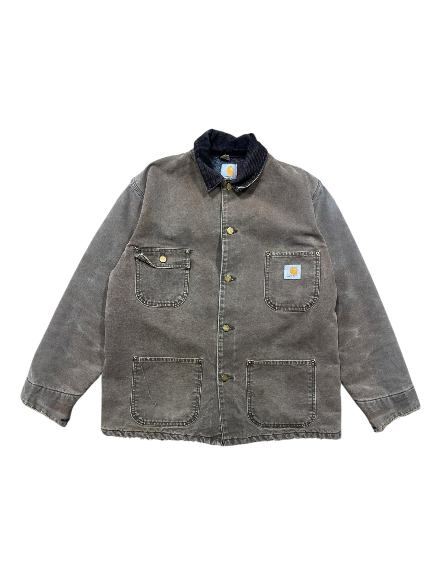 90s Carhartt Chore Jacket Brown Sz XL