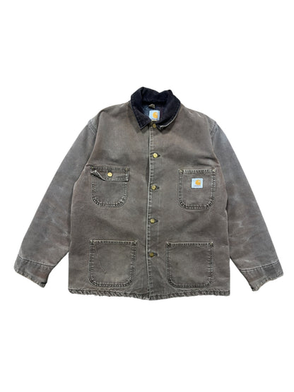 90s Carhartt Chore Jacket Brown Sz XL