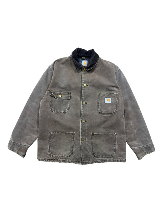 90s Carhartt Chore Jacket Brown Sz XL