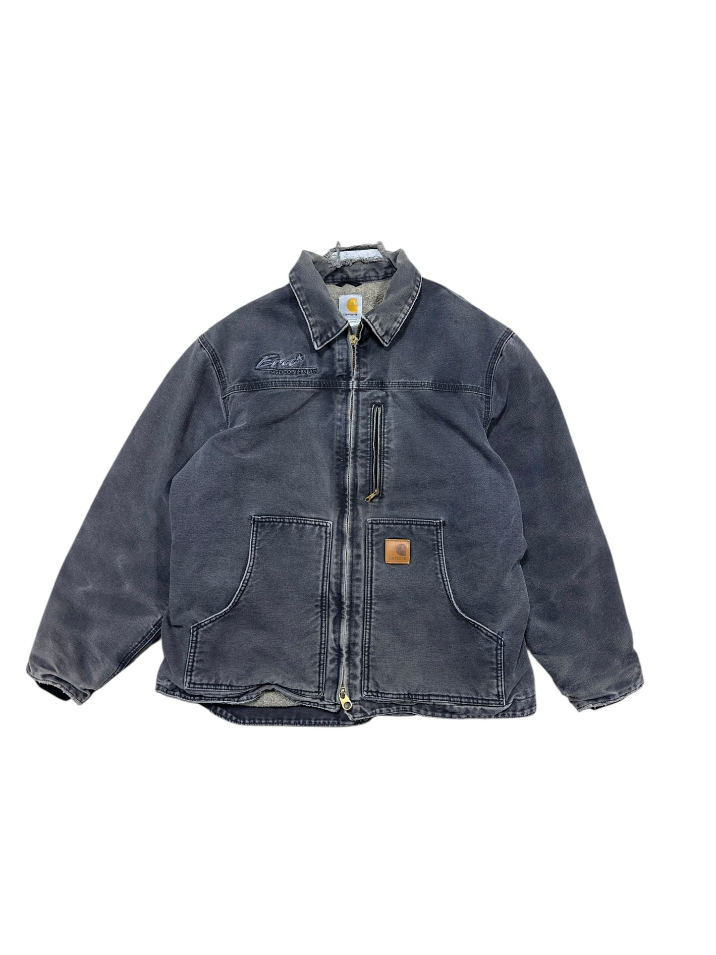 90s Carhartt Faded Barn Jacket Black Sz L