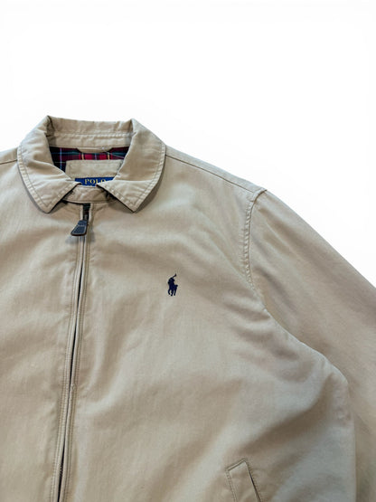 (XL) Vintage Ralph Lauren Polo Lined Tan Harrington Jacket