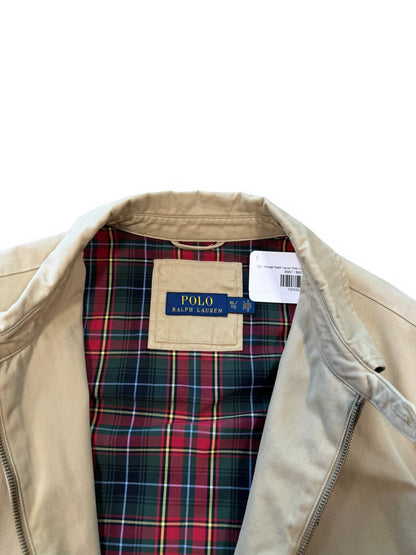 (XL) Vintage Ralph Lauren Polo Lined Tan Harrington Jacket