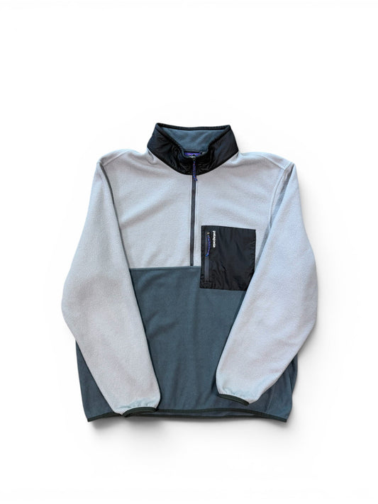 (XL) Vintage Patagonia Grey Full Zip Fleece Jacket