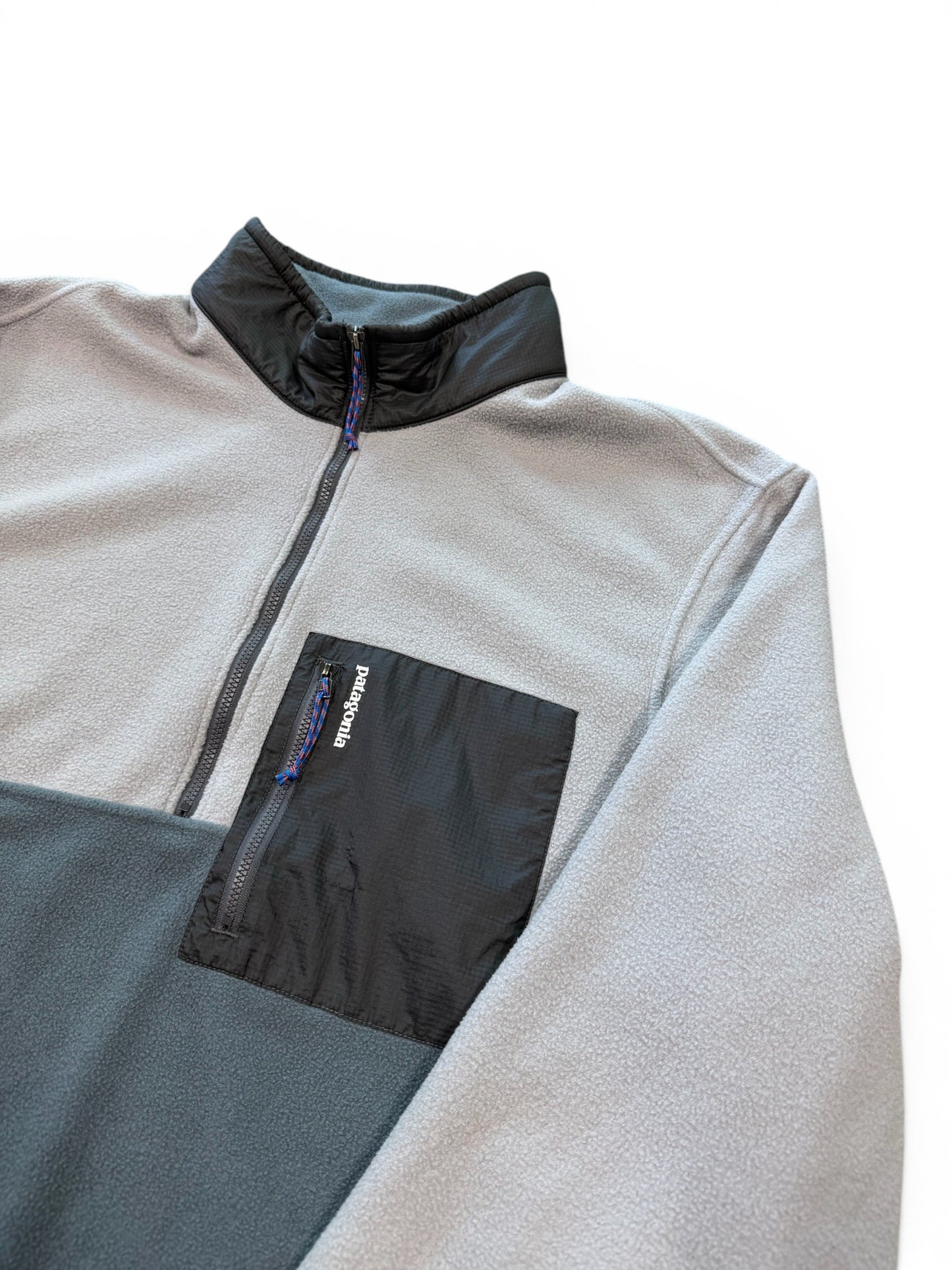 (XL) Vintage Patagonia Grey Full Zip Fleece Jacket