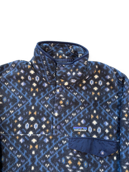 (XS) 90s Patagonia Synchilla Snap T Pullover Aztec Fleece With Chest Pocket