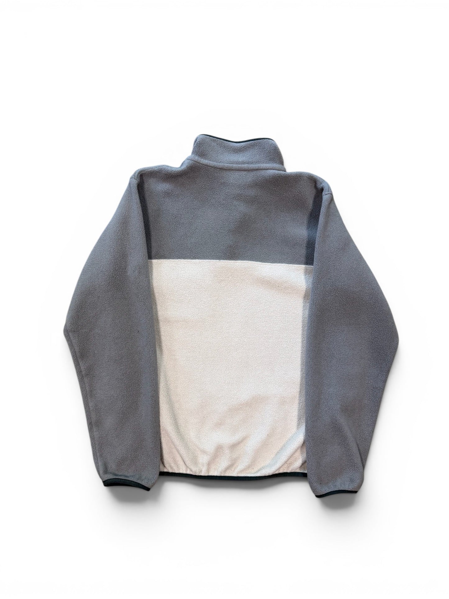 (M) 90s Patagonia Synchilla Snap T Pullover Grey Fleece With Chest Pocket
