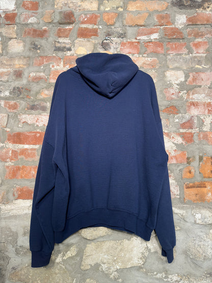 (XL) Vtg Mountie Track & Field Hoodie Navy