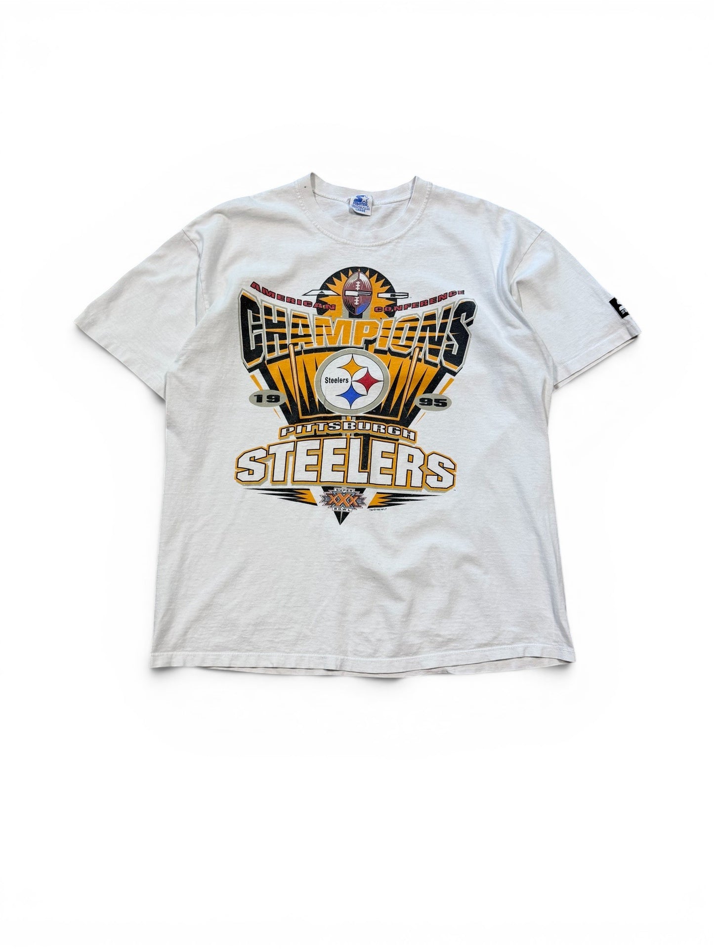 (L) Vintage 1995 Pittsburgh Steelers AFC Tee