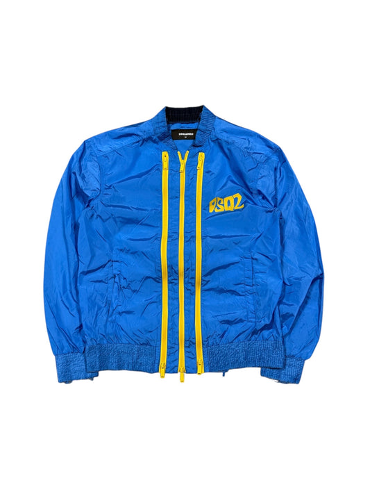 DSquared2 Three Zip Windbreaker Blue Sz M
