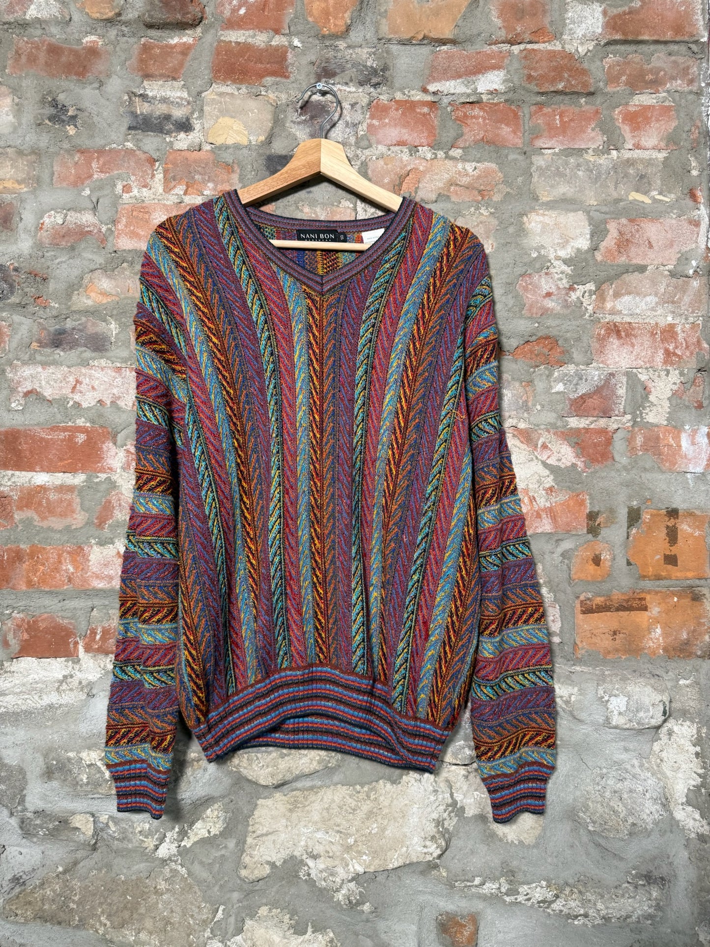 Vtg Nani Bon Knit Sweater Sz M