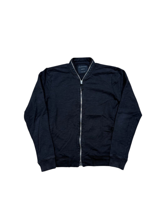 All Saints Full Zip Sweater Black Sz M