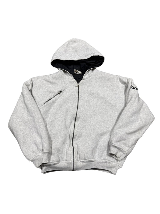 90s Adidas Zip Up Jacket Grey Sz L