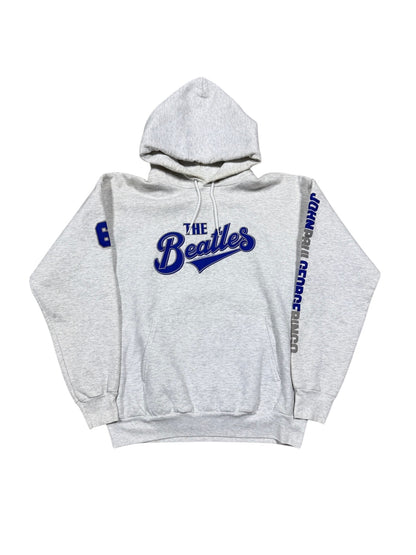 01" The Beatles Members Hoodie Grey Sz L