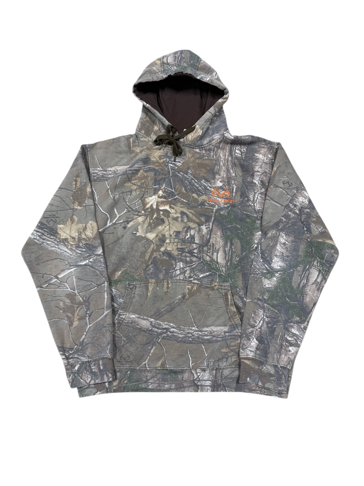 Vtg Real Tree Basic Hoodie Sz M